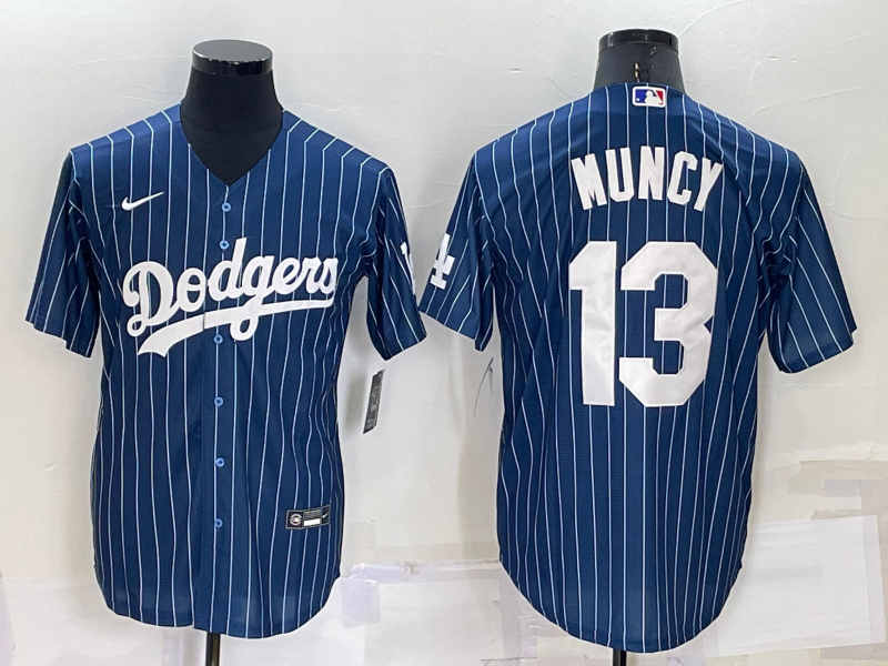 Men's Los Angeles Dodgers Max Muncy #13 Blue Authentic Jersey